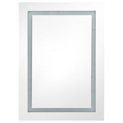 LED шкаф с огледало за баня, 50x13x70 см
