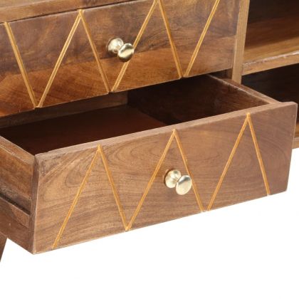 ТВ шкаф, 85x35x47 см, мангово дърво масив