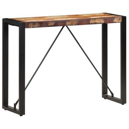 Конзолна маса, 110x35x76 см, регенерирано дърво масив