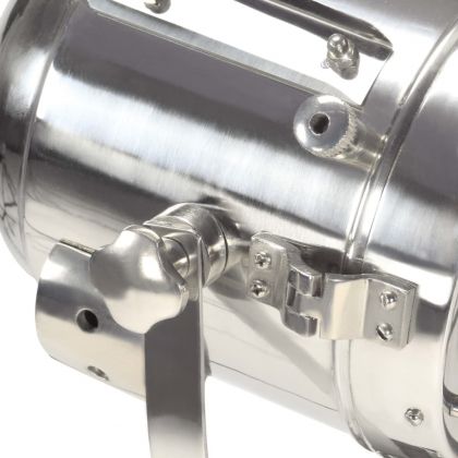 Наземна лампа на статив, черна, мангово дърво масив, 97 см