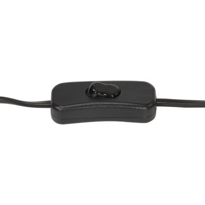 Наземна лампа на статив, черна, мангово дърво масив, 97 см