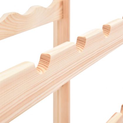 Стойка за вино за 12 бутилки, борова дървесина