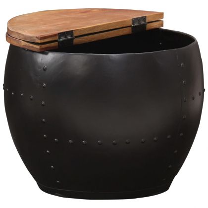 Маса за кафе, 53x43 см, регенерирано дърво масив