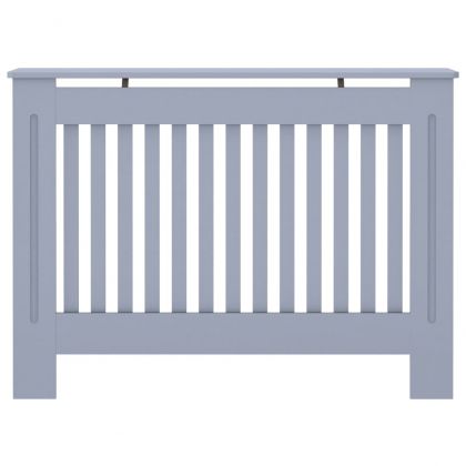 Параван за радиатор, антрацит, 112x19x81,5 см, МДФ