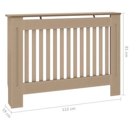 Параван за радиатор, 112x19x81,5 см, МДФ