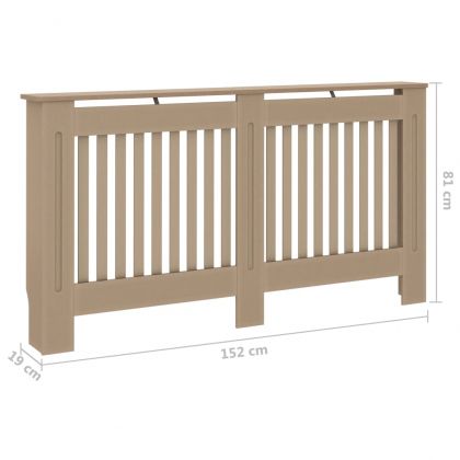 Параван за радиатор, 152x19x81,5 см, МДФ