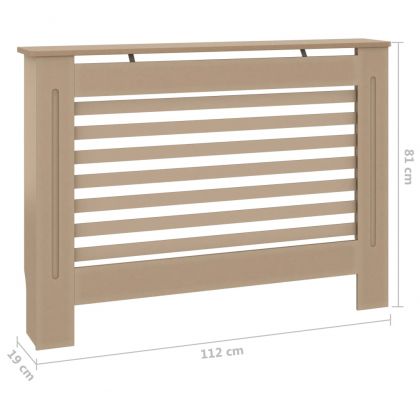 Параван за радиатор, 112x19x81,5 см, МДФ