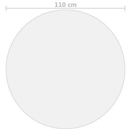 Протектор за маса, прозрачен, Ø 110 см, 1,6 мм, PVC