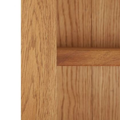 Библиотека с 7 рафта, 90x22,5x200 см, дъбов масив