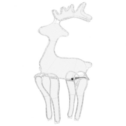 Коледна украса северен елен с мрежа 306 LED 60x24x89 см