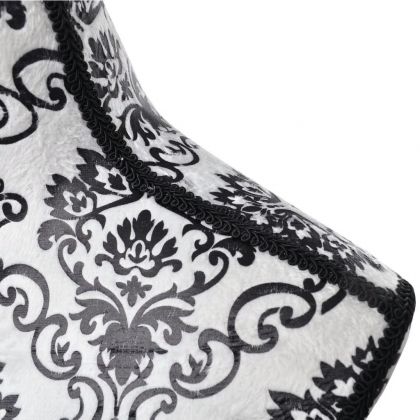 Дамски манекен бюст, черно-бял