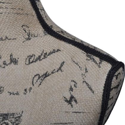 Дамски бюст манекен, кафяво-черен, юта