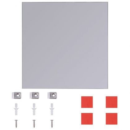 Огледални плочки без рамки, стъкло, 16 бр, 20,5 см