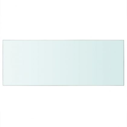 Рафтове, 2 бр, панели прозрачно стъкло, 60x25 см