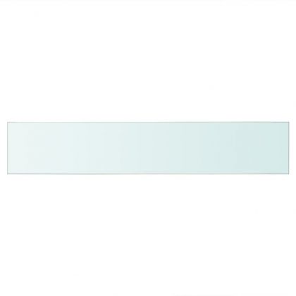 Рафтове, 2 бр, панели прозрачно стъкло, 70x12 см