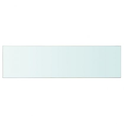 Рафтове, 2 бр, панели прозрачно стъкло, 110x30 см