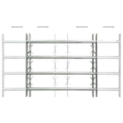 Регулируеми решетки за прозорци, 2 бр, 1000-1500 мм