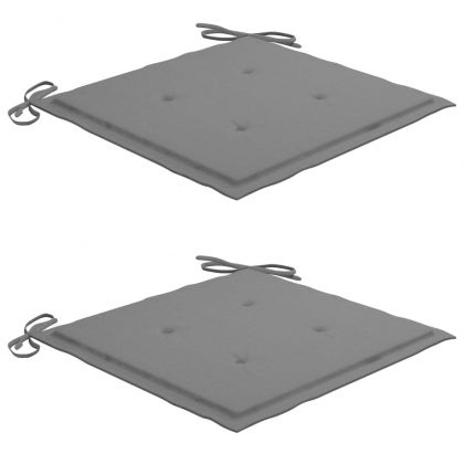 Люлеещ се стол със сива възглавница, тиково дърво масив