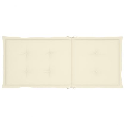 Сгъваеми градински столове с възглавници, 6 бр, акация масив