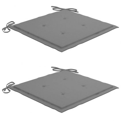 Сгъваеми градински столове, 2 бр, с възглавници, акация масив