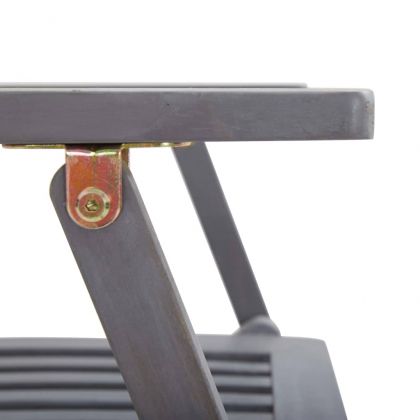 Сгъваеми градински столове, 6 бр, с възглавници, акация масив