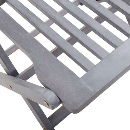 Сгъваеми градински столове, 6 бр, акация масив