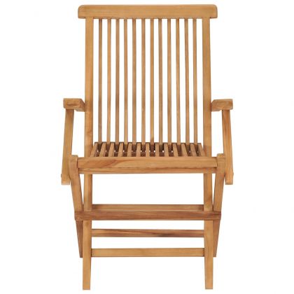 Градински столове с възглавници антрацит 4 бр тик масив