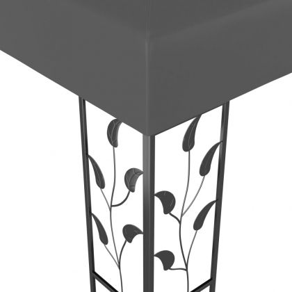 Шатра с LED светещи стрингове 3х3 м антрацит