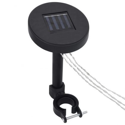 Шатра с LED светещи стрингове, 4x3x2,7 м, бяла