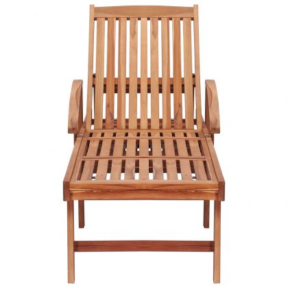 Шезлонги с масичка и шалтета, 2 бр, тиково дърво масив