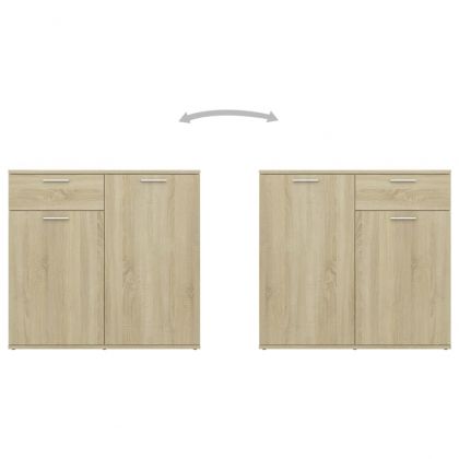 Бюфет, дъб сонома, 160x36x75 см, инженерно дърво