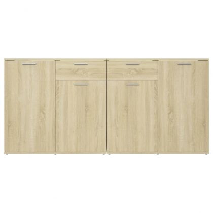 Бюфет, дъб сонома, 160x36x75 см, инженерно дърво