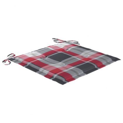 Градински трапезни столове, 8 бр, с възглавници, акация масив