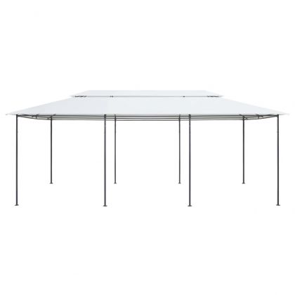 Шатра, 600x298x270 см, бяла, 180 г/м²