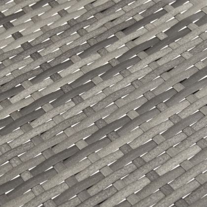 Стифиращи външни столове, 4 бр, сиви, полиратан