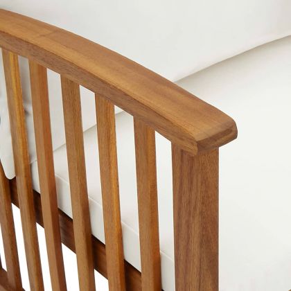 Градински столове с възглавници, 2 бр, акациево дърво масив