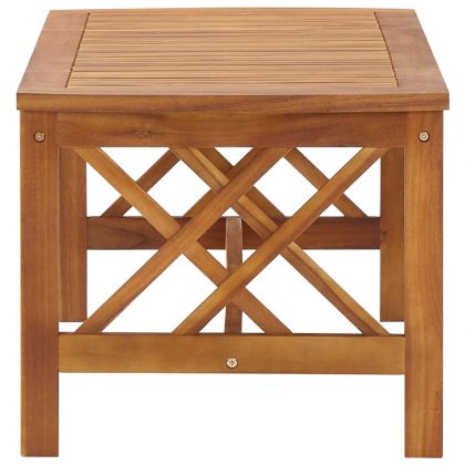 Маса за кафе, 102x50x43 см, акациево дърво масив