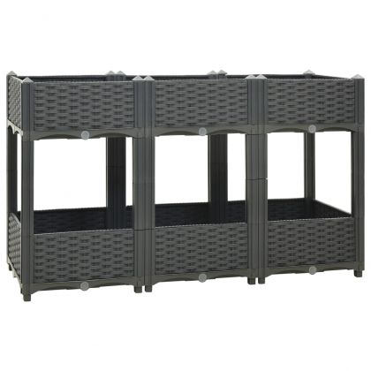 Повдигната леха, 120x40x71 см, полипропилен