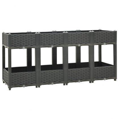 Повдигната леха, 160x40x71 см, полипропилен