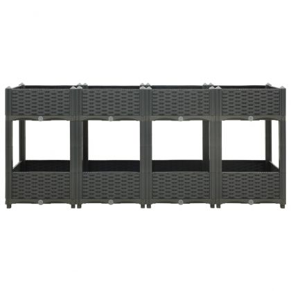 Повдигната леха, 160x40x71 см, полипропилен