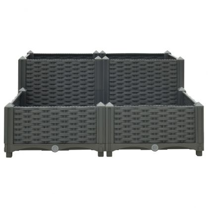 Повдигната леха, 80x80x38 см, полипропилен