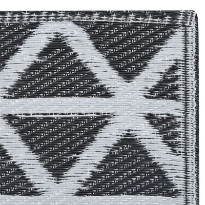 Килим за открито, ARAKIL черен, 160x230 см, PP