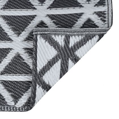 Килим за открито, ARAKIL черен, 160x230 см, PP