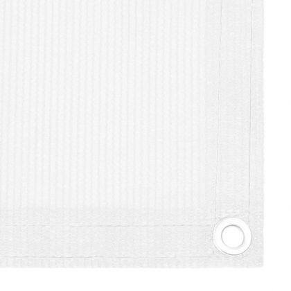 Балконски параван, бял, 120x400 см, HDPE