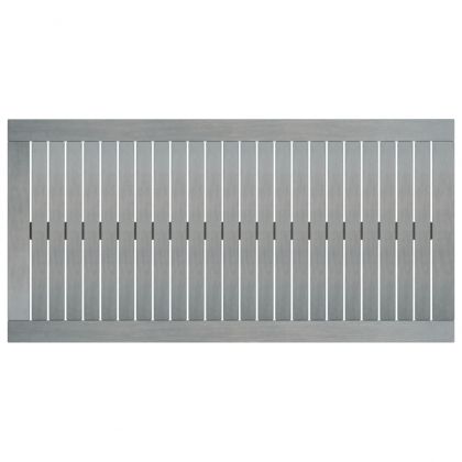 Маса за кафе, 100x50x33 см, сива, акациево дърво масив