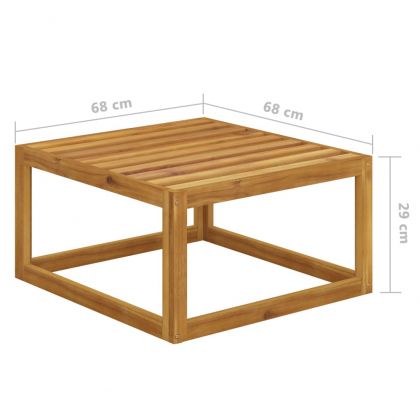 Табуретка, тъмносива възглавница, акациево дърво масив
