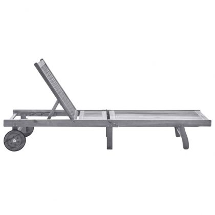 Шезлонг, масивно акациево дърво