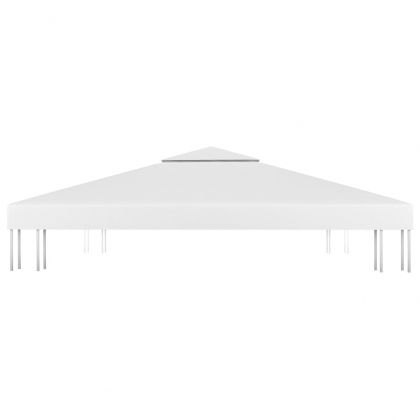 Двоен покрив за шатра, 310 г/м², 3x3 м, бял