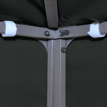 Двоен покрив за шатра, 310 г/м², 4x3 м, черен