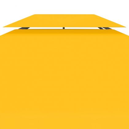 Двоен покрив за шатра, 310 г/м², 4x3 м, жълт